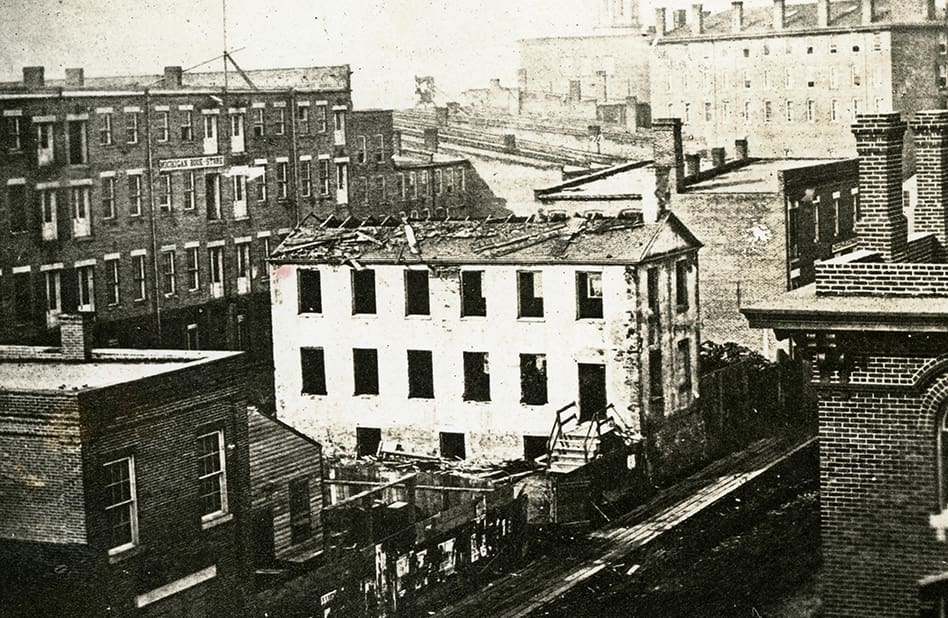 Catholepistemiad, "The old 'University Building' on Bates Street, 1858