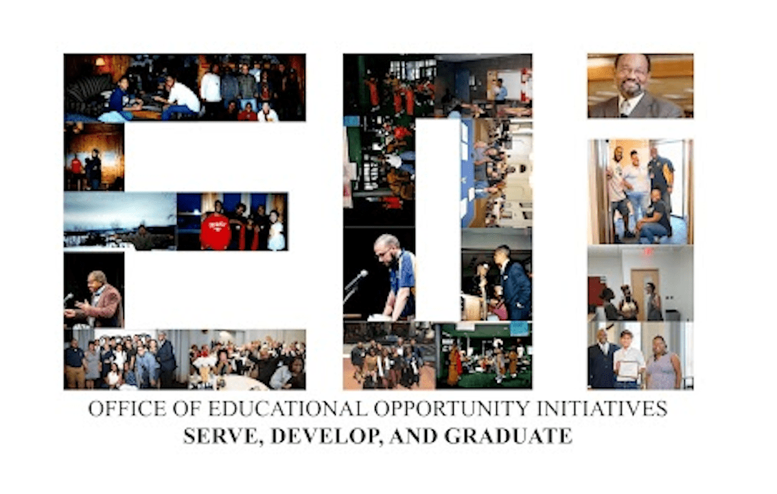 Logo for UM-Flint's Office of Educational Opportunity Initiatives (EOI).