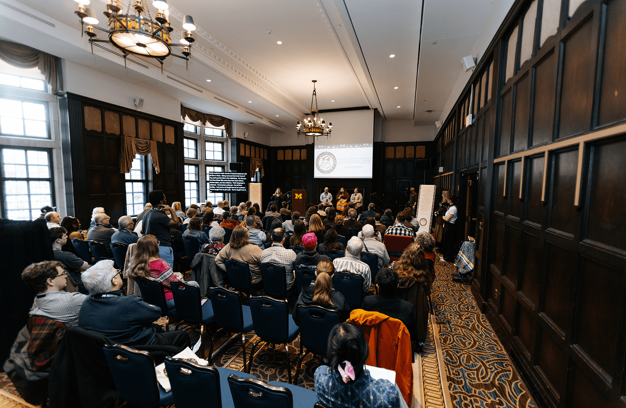 A snapshot of the audience for the "On the Hidden Histories of Public Domain Land" panel.