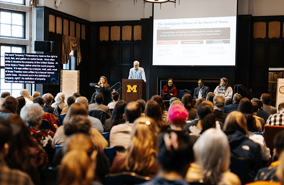 A snapshot of the audience from the "How to Read A Treaty" panel.